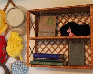 Assorted Vintage Hats and Books