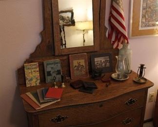 Antique Dresser w/ Original Mirror