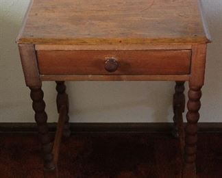 Antique Side Table w/ Spindle Legs