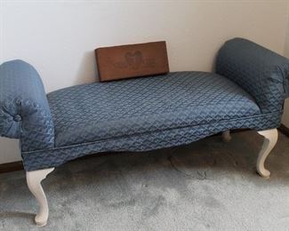 Vintage Upholstered Bench