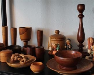 Assorted Handmade Wood Treasures & Hummel™ Figures