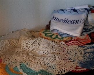 Assorted Antique and Vintage Doilies
