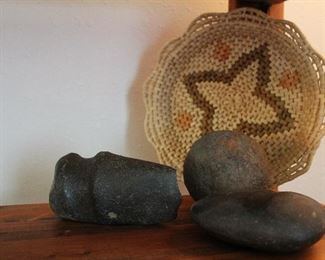 Native American Tools and Basket