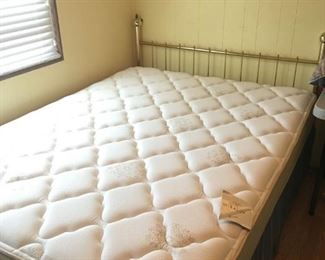 Queen Brass Headboard - Mattress Set (sold separately)