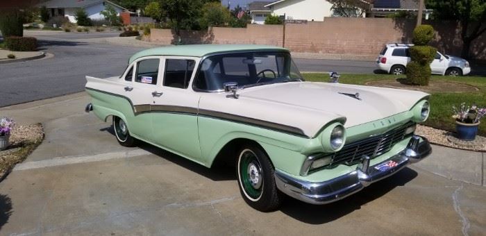 Classic 1957 Ford Fairlane Town Sedan-V-8, automatic,  Excellent original looking/redone interior