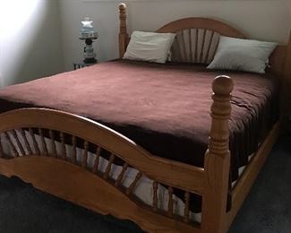 Solid Oak King Size bed