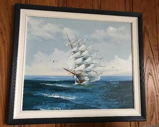 Vintage oil painting