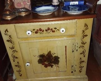 Painted Cabinet/End Table