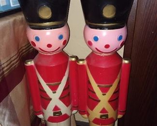 Vintage Toy Soldier Blow Molds