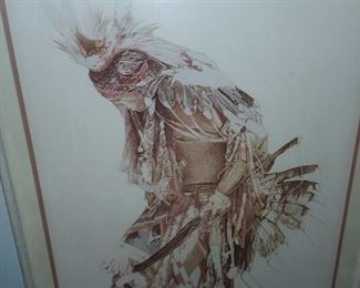 The Feather Dancer Autographed Print