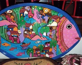 Handpainted Fish Plate