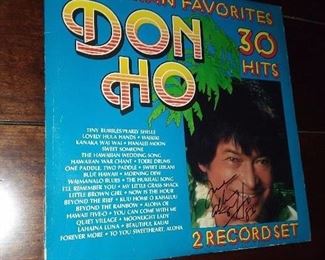 Don Ho Autographed Record Album