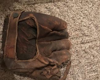 antique baseball glove