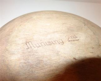 Hand Carved Munsing 2nd Dish