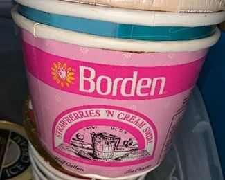 Borden ice cream containers