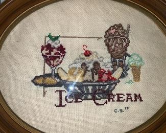 Cross stitch ice cream