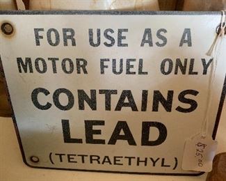 Metal sign