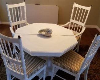 Very cute recently painted table and chairs