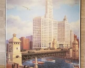 Full size poster - Chicago Grey Goose Airlines