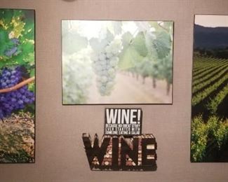 Wine posters and decor