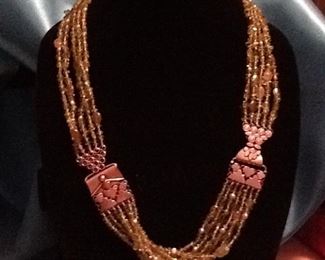 Silver Peridot necklace & Bracelet    $250.