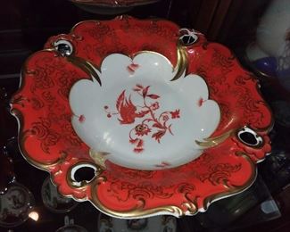 Red Trimmed Ceramic Bowl