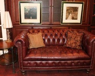 Leather chesterfield sofa, great size