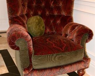 custom upholstered pap bear armchair