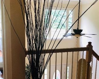 This is just one item of many of floor and room decor.  Tall glass floor vases with reeds, floral displays that were custom made, wall art, paintings, vases, floor length wall mirrors, wall mirrors, are just some of the beautiful items for purchase.