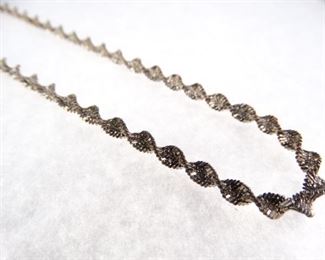 18 Silver Rope Twist Necklace