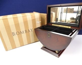 Elegant, Dark Wood Emerson Jewelry Box by Bombay