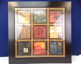 Large, Framed, Colorful MultiArt Squares