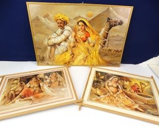Middle Eastern Inspired, Framed Art Pieces (3)