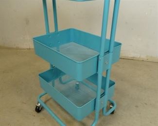 Blue Metal Shelves