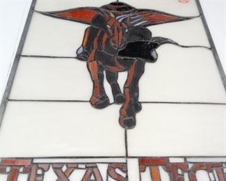 Texas Tech Red Raider Stained Glass Art Piece