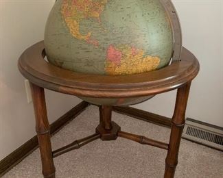 Vintage Brandt floor standing globe