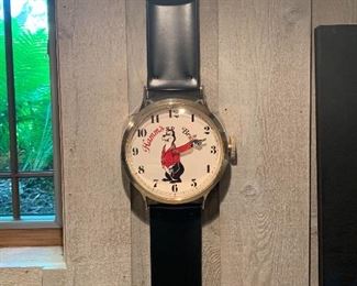 Fun extra large vintage Hamm’s Beer watch clock