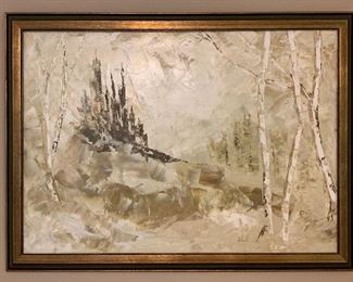 Vintage original painting by Beth Kirscht