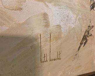 Vintage original painting by Beth Kirscht