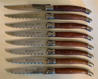 Vintage Sabatier La Guiole “The Bee” 8 piece steak knife set