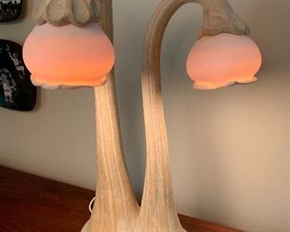 Vintage Danish hand made art pottery table lamp