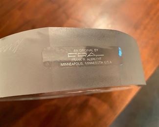 Vintage Lucite Great Horned Owl by Frank R. Albrecht