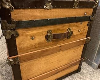 Gorgeous restored antique steamer chest