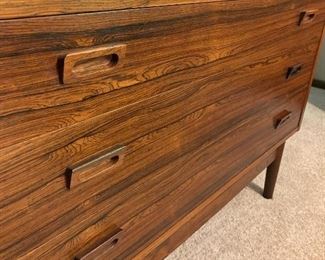 Johannes Sorth Danish Modern rosewood secretary cabinet 