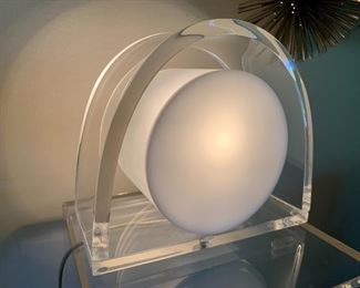 Very cool lucite table lamp