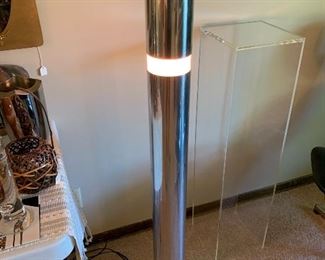 Vintage chrome touch sensor floor lamp