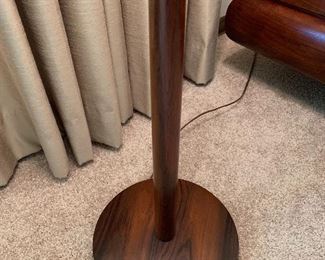 Vintage Danish Modern rosewood floor lamp