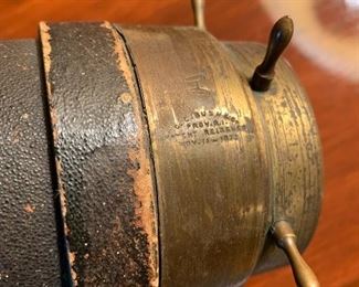 Antique C.G. Bush Co. kaleidoscope.  There is a large kaleidoscope collection at this sale!