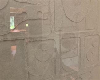 Incredible 1982 Louise Nevelson pressed paper relief titled, “Sky Gate 1”.  Numbered 35 of 90.  