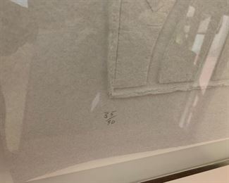 Incredible 1982 Louise Nevelson pressed paper relief titled, “Sky Gate 1”.  Numbered 35 of 90.  